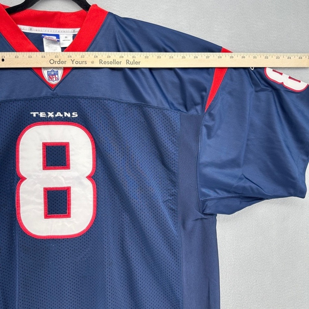 Y2K Houston Texans David Carr Reebok On Field Jersey Navy Blue SZ 56 3XL VTG - Picture 4 of 10